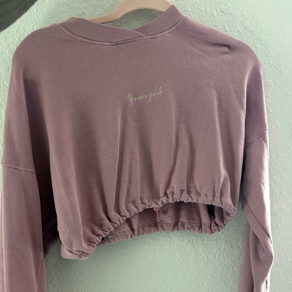 YoungLA for Her Dusty Pink Crop Top